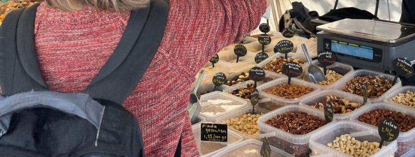 Zero Waste Wandeltour route Biologische markt