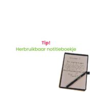 Tip herbruikbaar notitieboekje