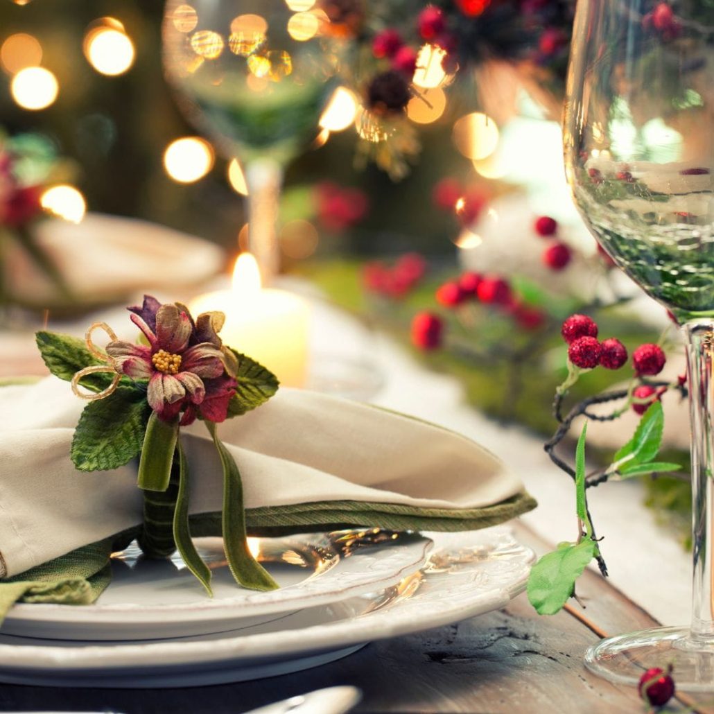 kersttafel zonder afval