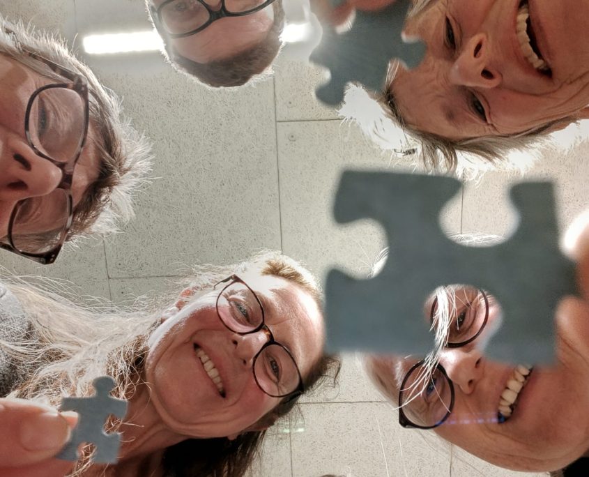 Puzzelavond winterspecial Puzzel stukjes