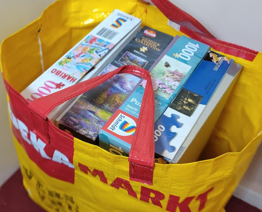 Puzzelruiltas tijdelijke foto