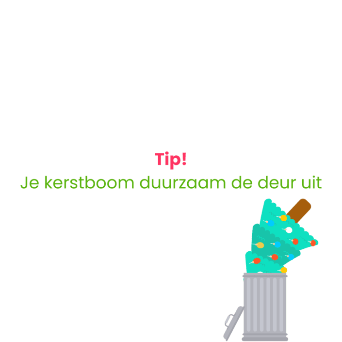 Tip kerstboom duurzaam de deur uit