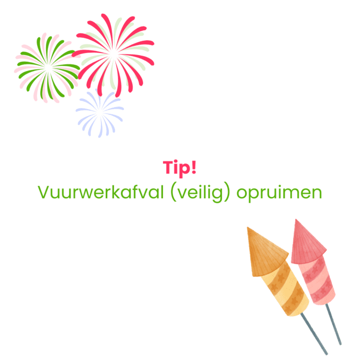Tip vuurwerkafval opruimen Tip vuurwerkafval opruimen
