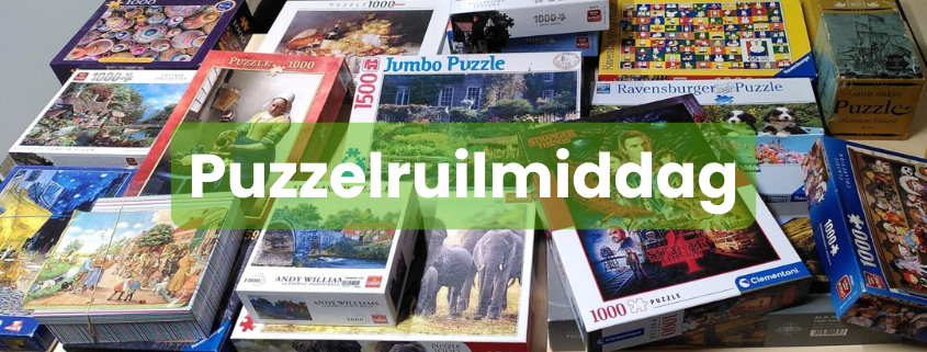 puzzelruilmiddag ruilen puzzels banner