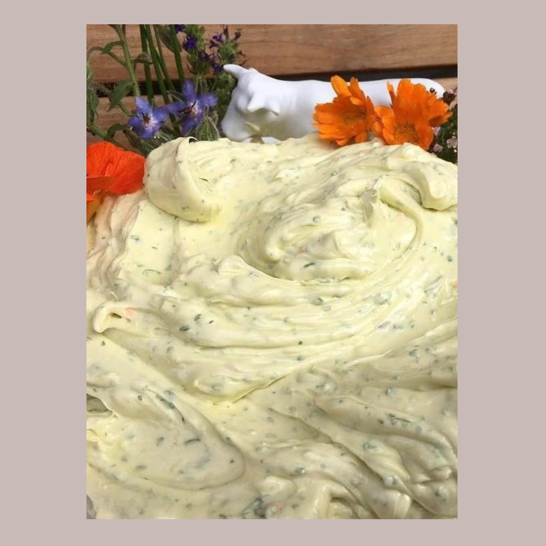 recept kruidenboter met bloemen