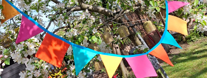 Gratis kits Maak je eigen stoffen vlaggenlijn