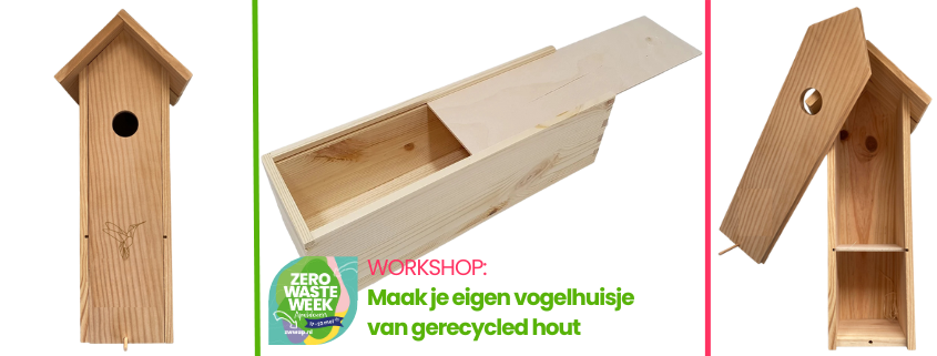 Junior Workshop: Maak je eigen vogelhuisje van gerecycled hout