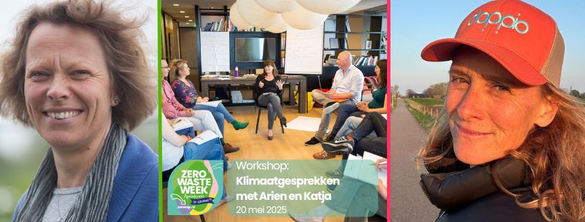 Met Arien en Katja een workshop Klimaatgesprekken op 20 mei