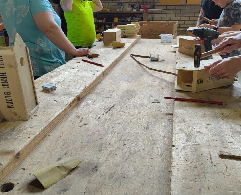 junior workshop vogelhuis oud wijnkistje