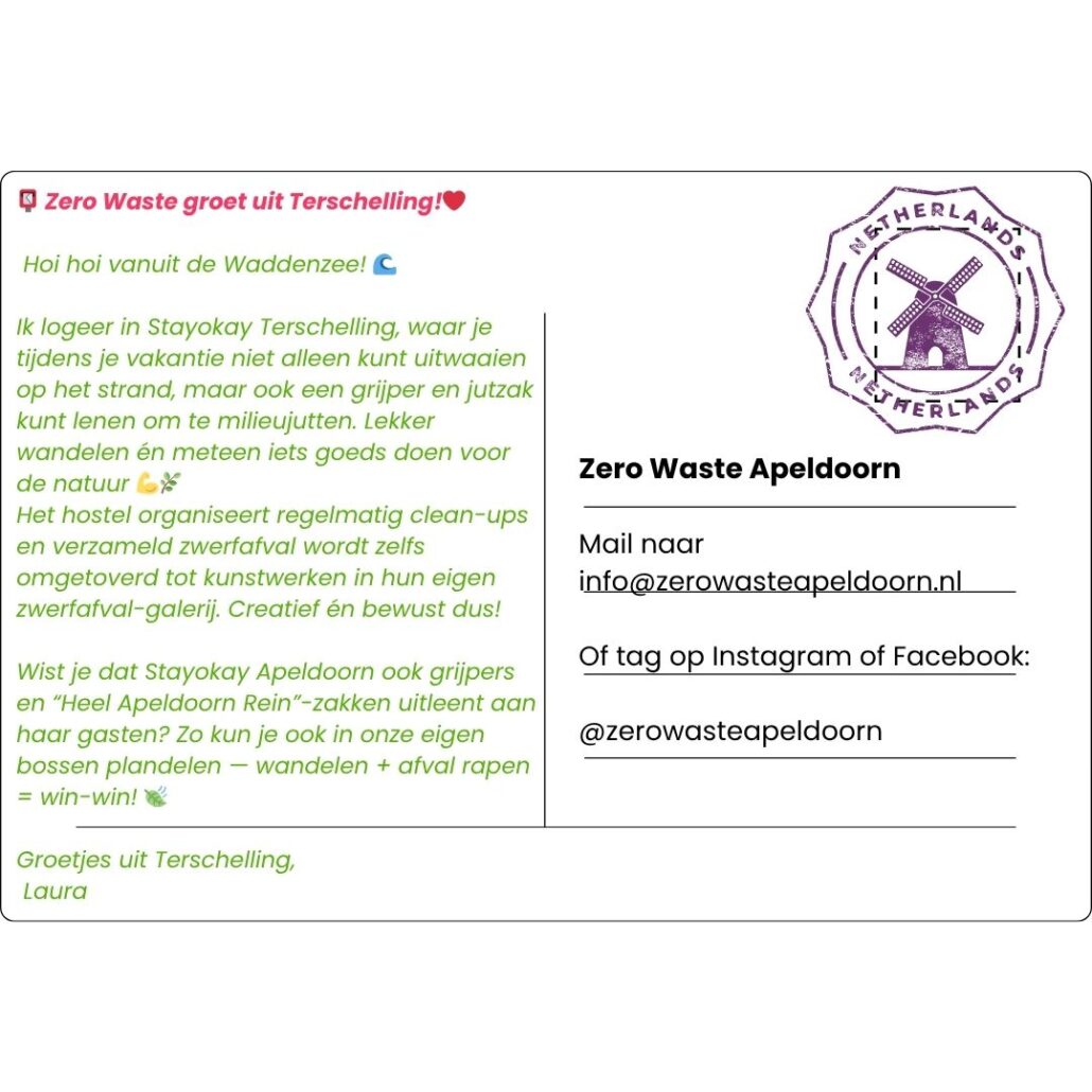 Zero Waste groet uit Terschelling!