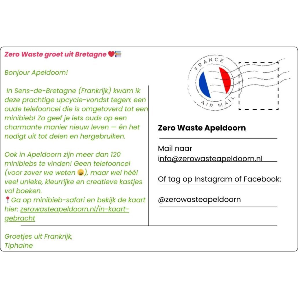 Zero Waste groet uit Sens-de-Bretagne!