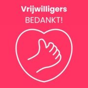 Vrijwilligers Bedankt banner