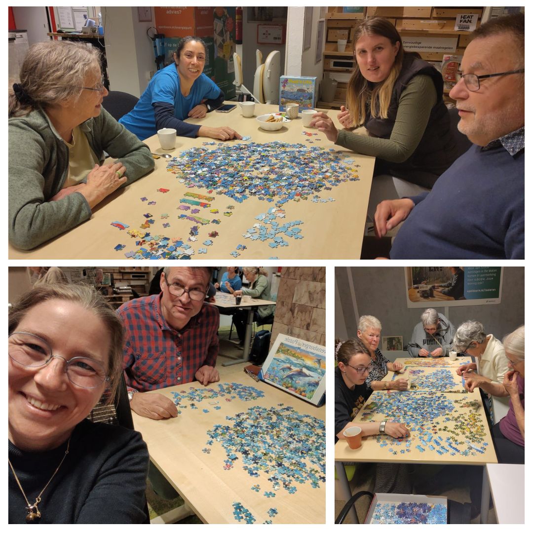 Puzzelfeest Puzzle party Puzzelavond Samen puzzelen legpuzzel