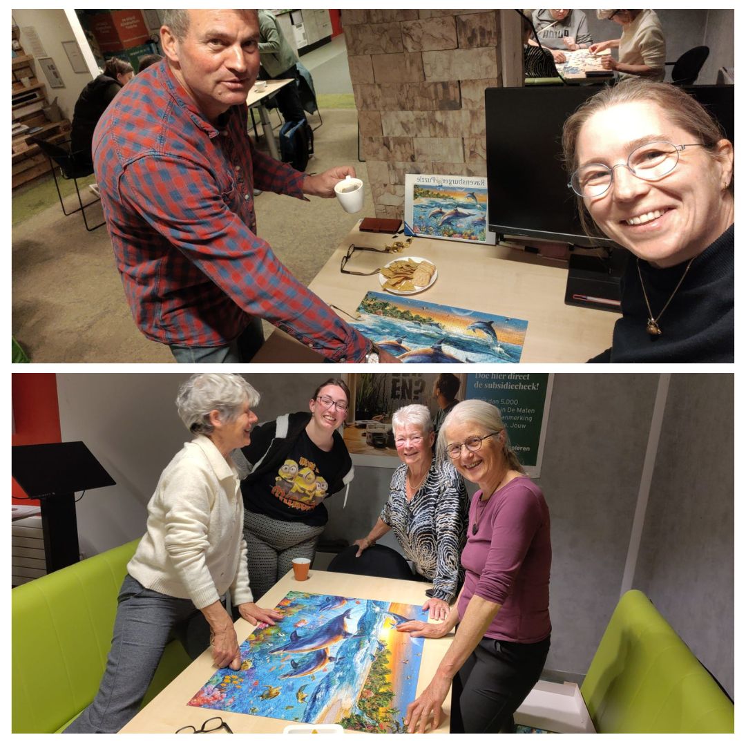 Puzzelfeest Puzzle party Puzzelavond Samen puzzelen legpuzzel