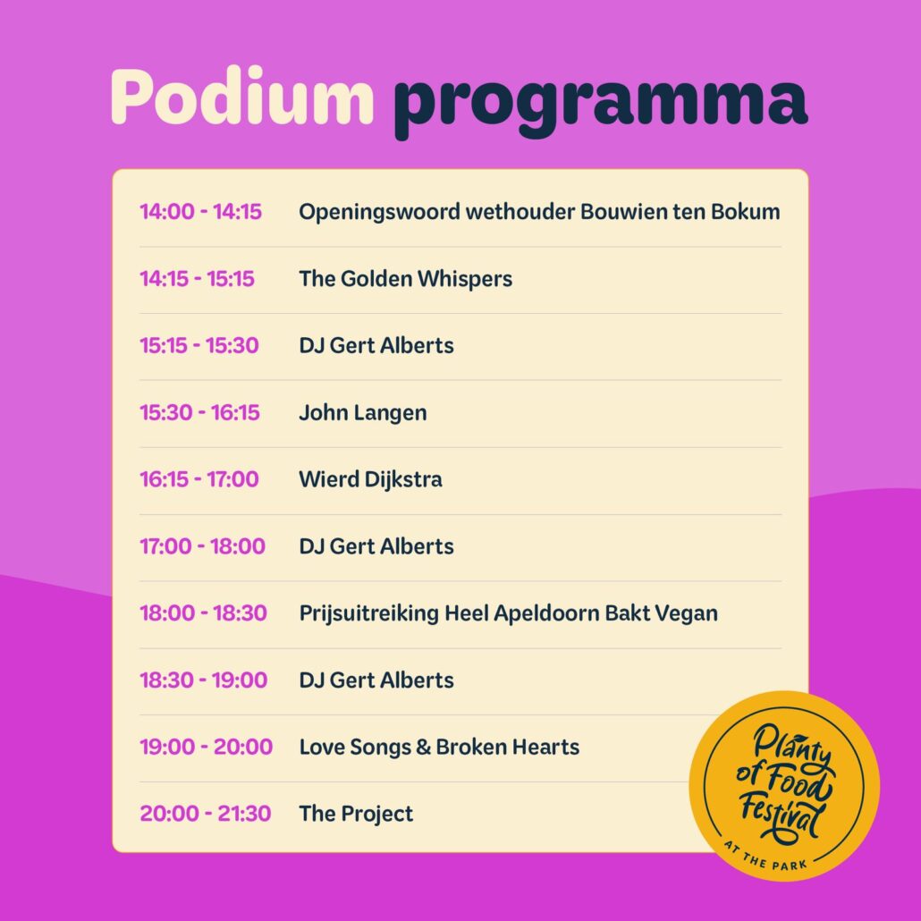 Podium programma 2026 Podium programma 2026