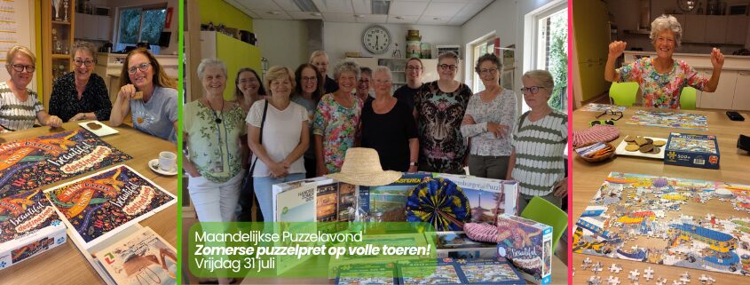 Puzzelavond 31 juli Zomers puzzelfeest Zero Waste Apeldoorn
