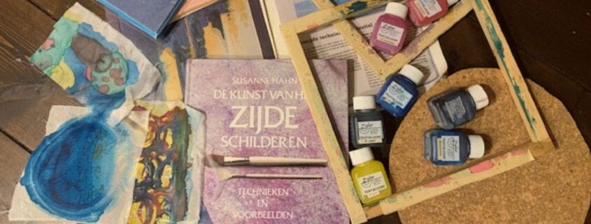 Zijde schilderen Terre des Hommes