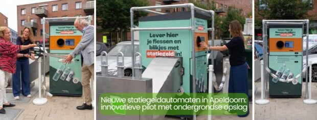 Nieuwe TOMRA statiegeldautomaten in Apeldoorn: innovatieve pilot met ondergrondse opslag Circulus